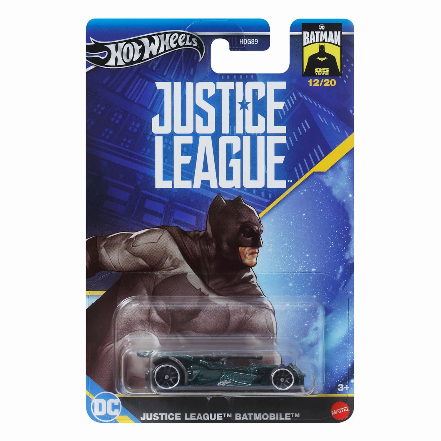 Mattel Toys Hot Wheels Justice League Batmobile 1:64 Scale Diecast Vehicle (12/20)