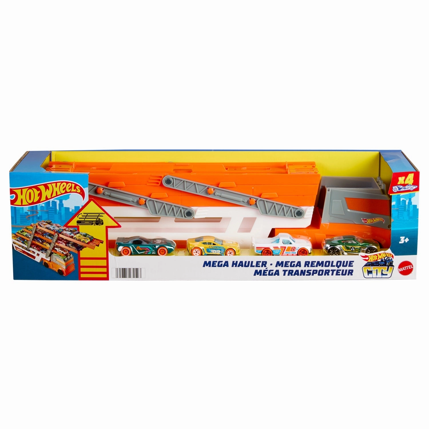 Mattel Toys Hot Wheels Mega Hauler Carrier and Vehicle Playset