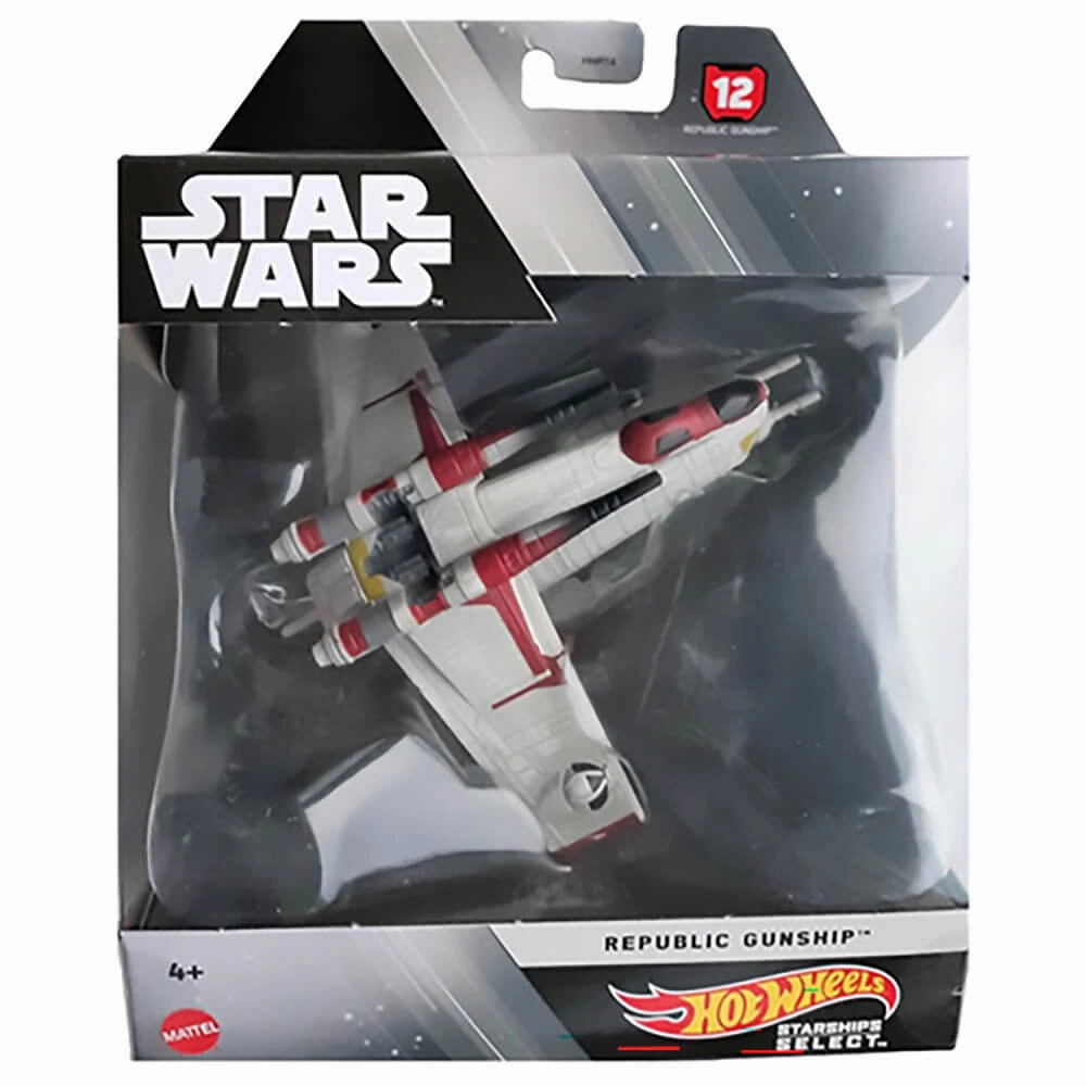 Mattel Toys Hot Wheels Star Wars Starships Select Republic Gunship #12