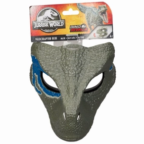 Mattel Toys Jurassic World Chaos Theory Velociraptor Blue Mask