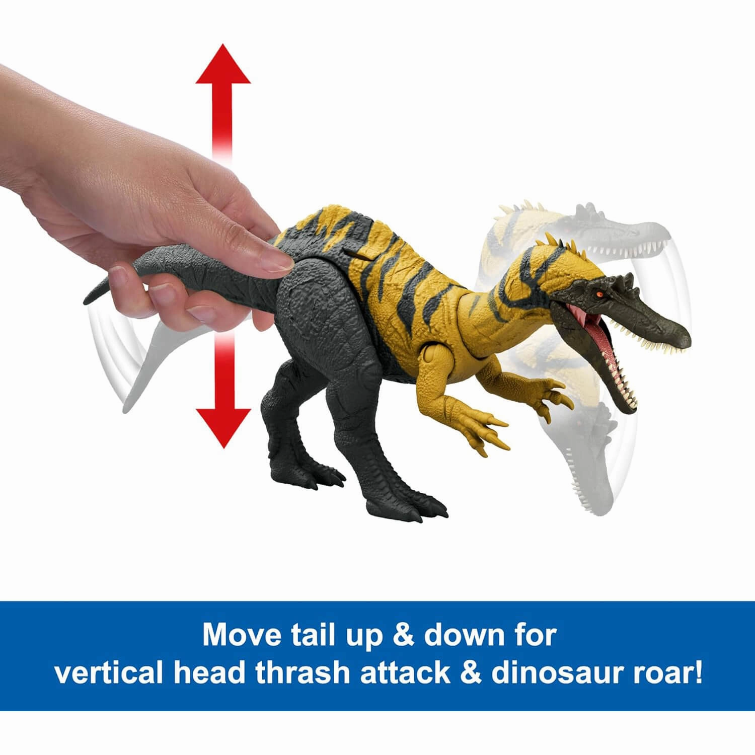 Mattel Toys Jurassic World Chaos Theory Wild Roar Ceratosuchops