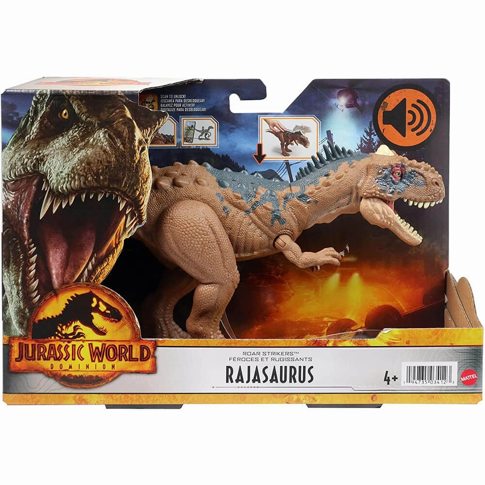Mattel Toys Jurassic World Dominion Roar Strikers Rajasaurus Figure