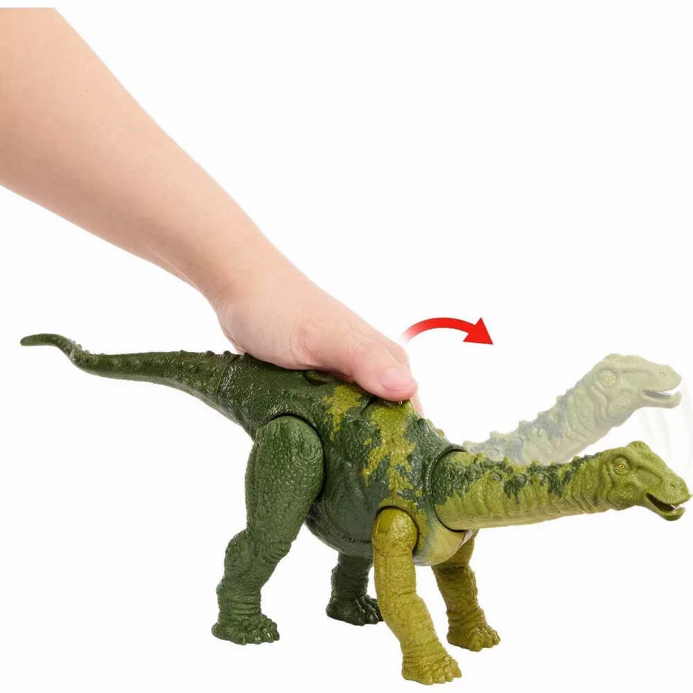 Mattel Toys Jurassic World Wild Roar Nigersaurus Dinosaur Figure