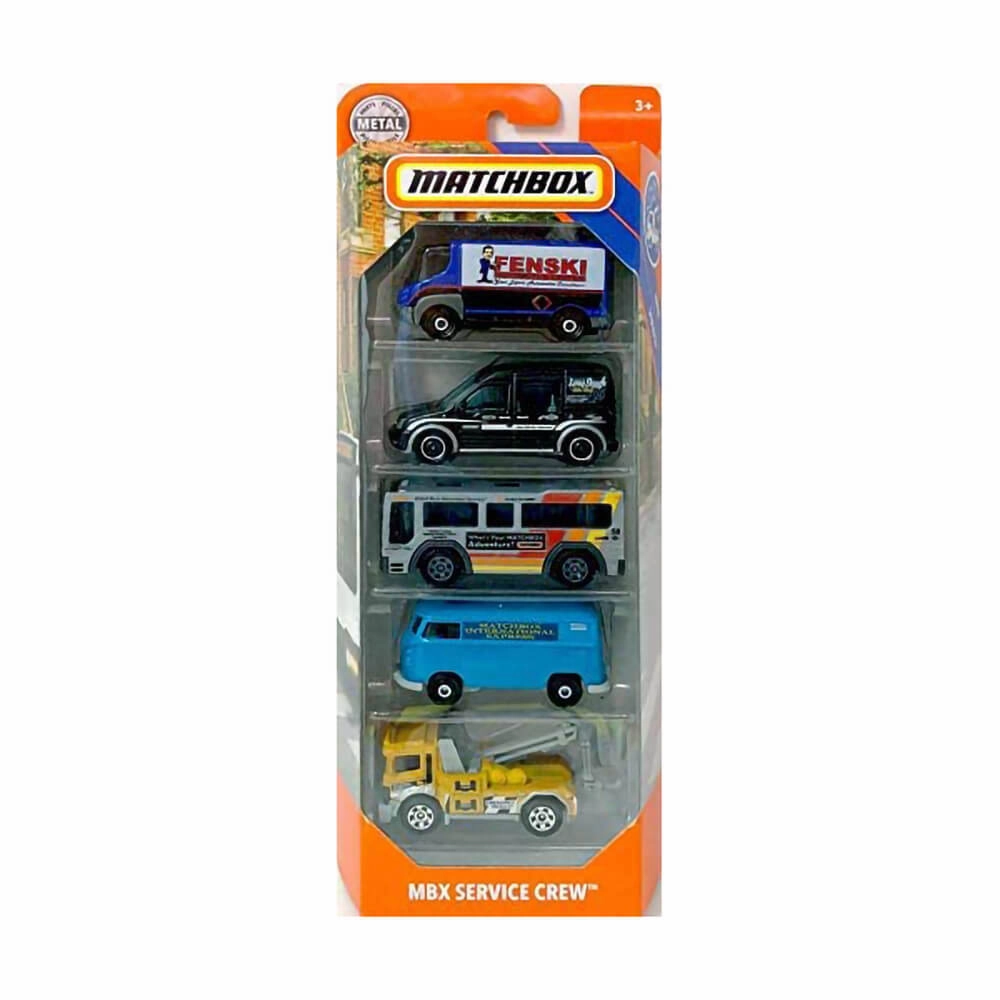 Mattel Toys Matchbox Basic Car 5 Pack (Assorted, styles vary)