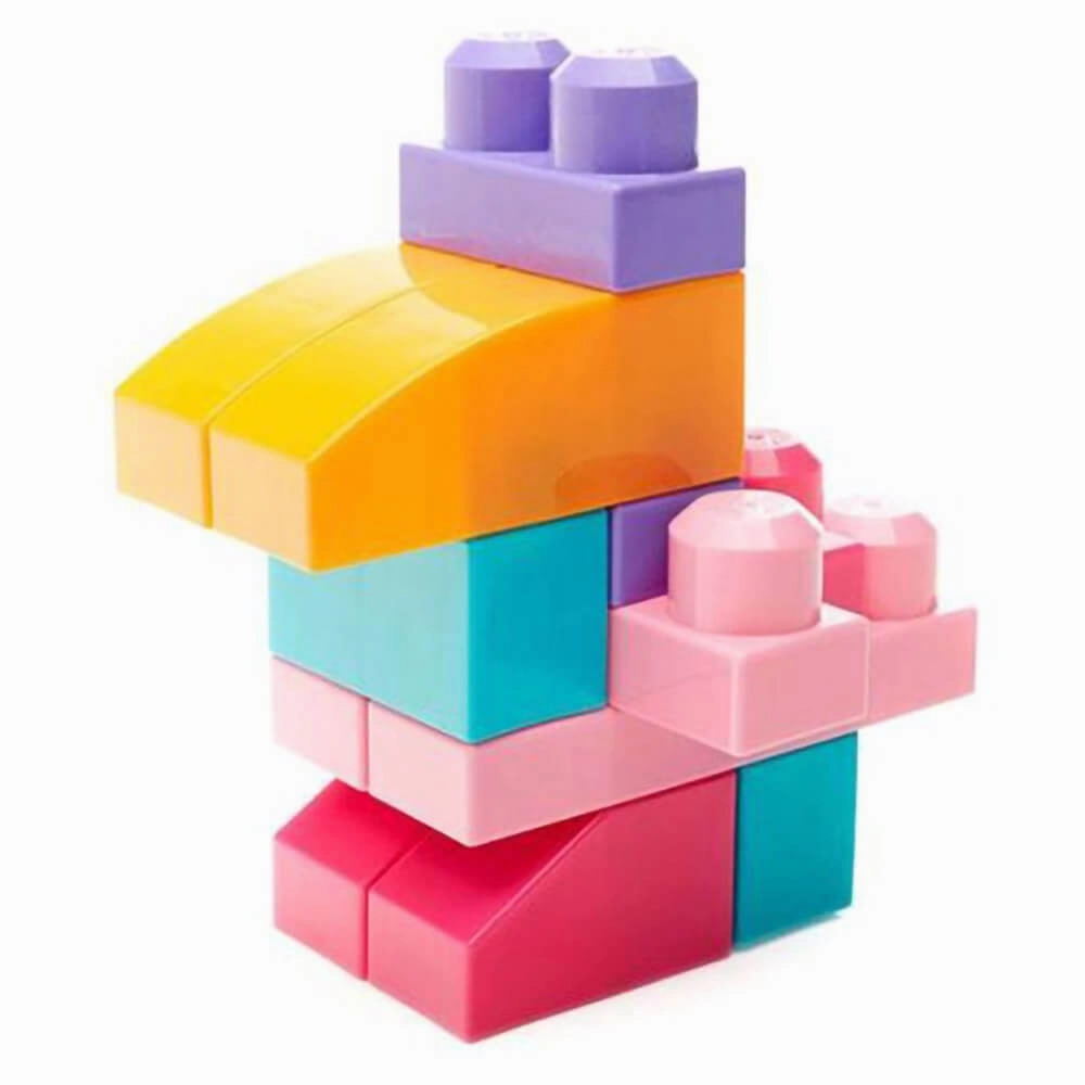 Mattel Toys Mega Bloks Big Building Bag (Pink) (80 pieces)