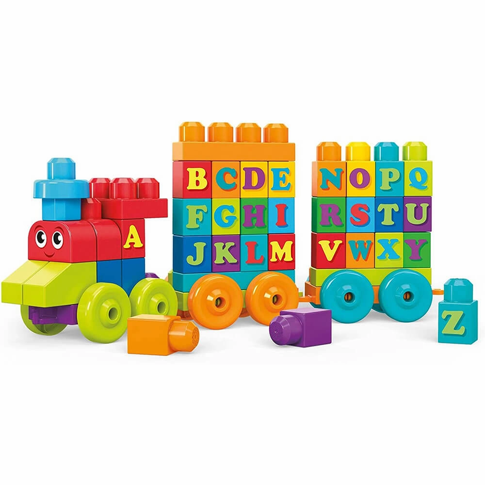 Mattel Toys MEGA Bloks Building Basics ABC Learning Train