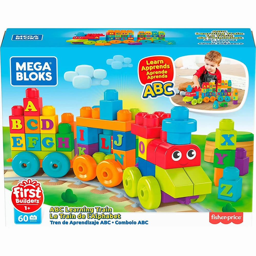 Mattel Toys MEGA Bloks Building Basics ABC Learning Train