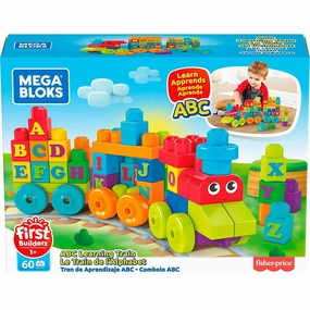 Mattel Toys MEGA Bloks Building Basics ABC Learning Train