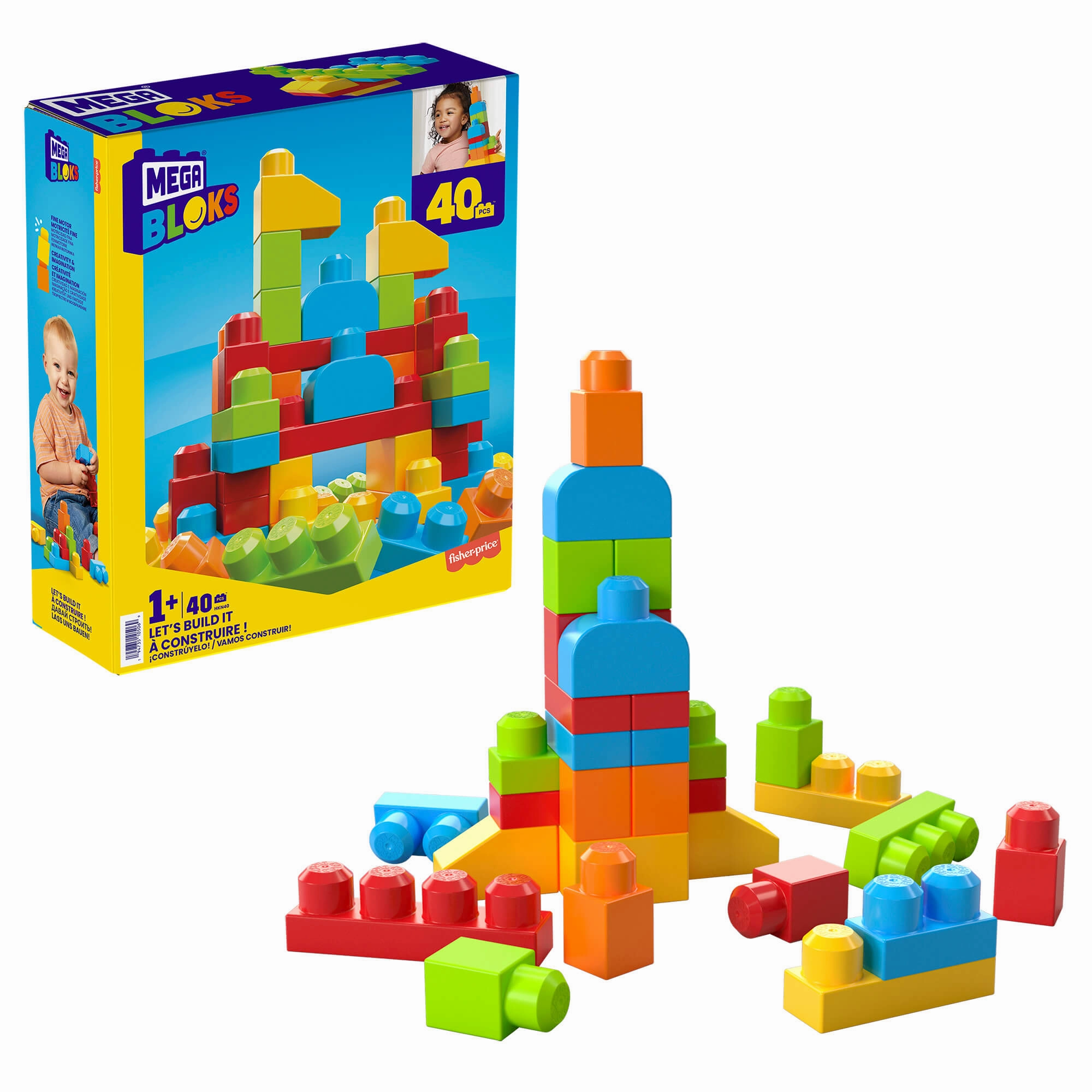Mattel Toys MEGA Bloks Let's Build It! Construction Set
