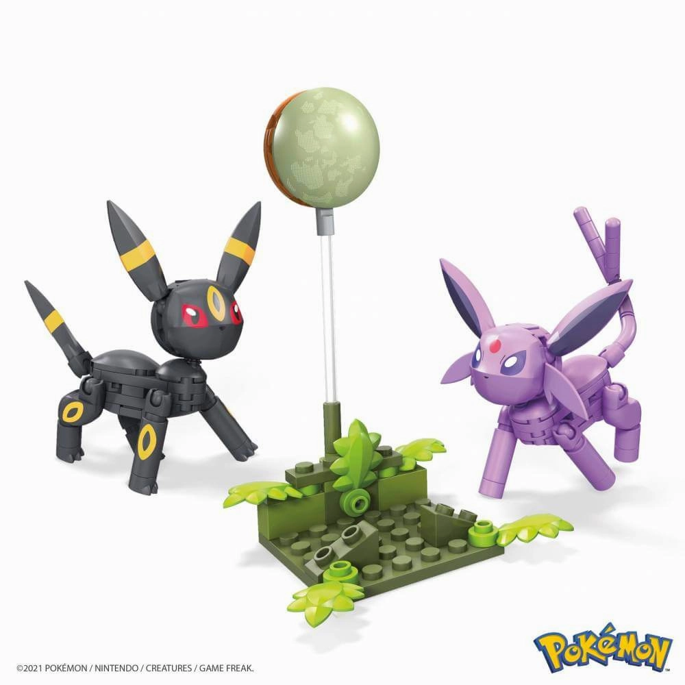 Mattel Toys Mega Construx Pokemon Umbreon&Espeon 125 Piece Building Set