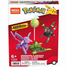 Mattel Toys Mega Construx Pokemon Umbreon&Espeon 125 Piece Building Set