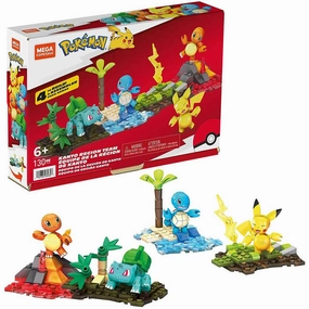 Mattel Toys MEGA Construx Pokmon Kanto Region Team 130 Piece Building Set