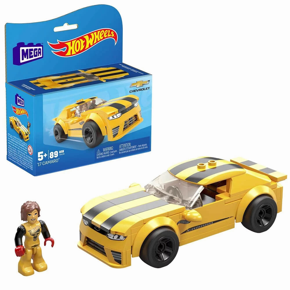 Mattel Toys MEGA Hot Wheels '17 Camaro Real Racecar Building Set