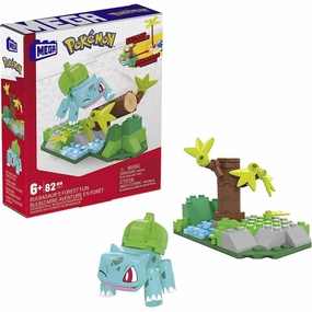 Mattel Toys MEGA Pokmon Bulbasaur's Forest Trek 82 Piece Building Set