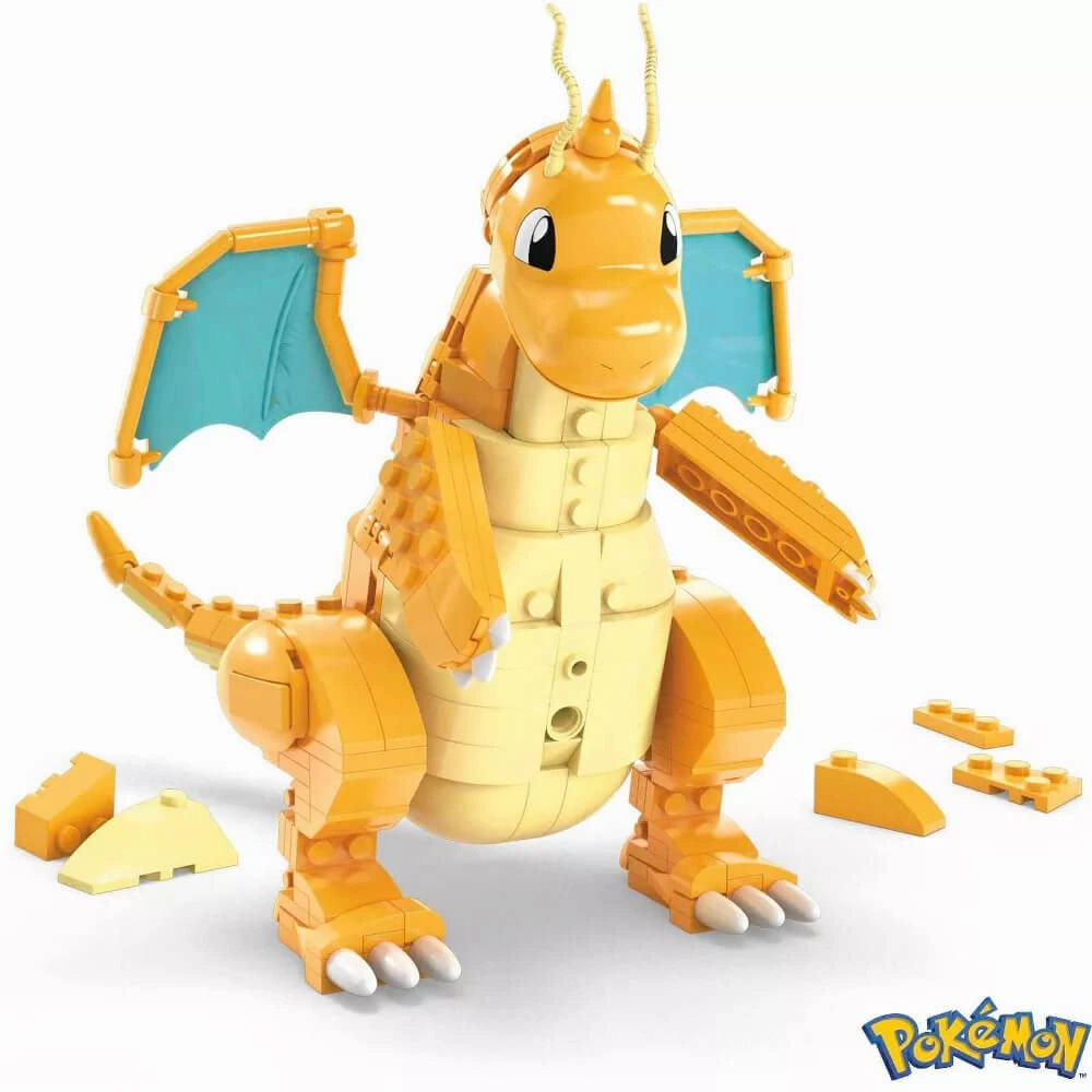 Mattel Toys MEGA Pokmon Dragonite 387 Piece Building Set