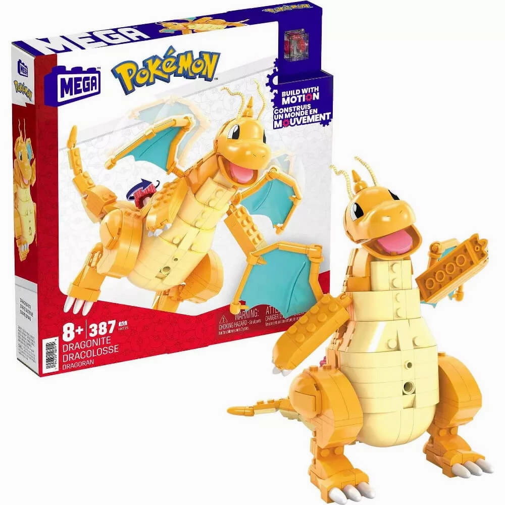 Mattel Toys MEGA Pokmon Dragonite 387 Piece Building Set