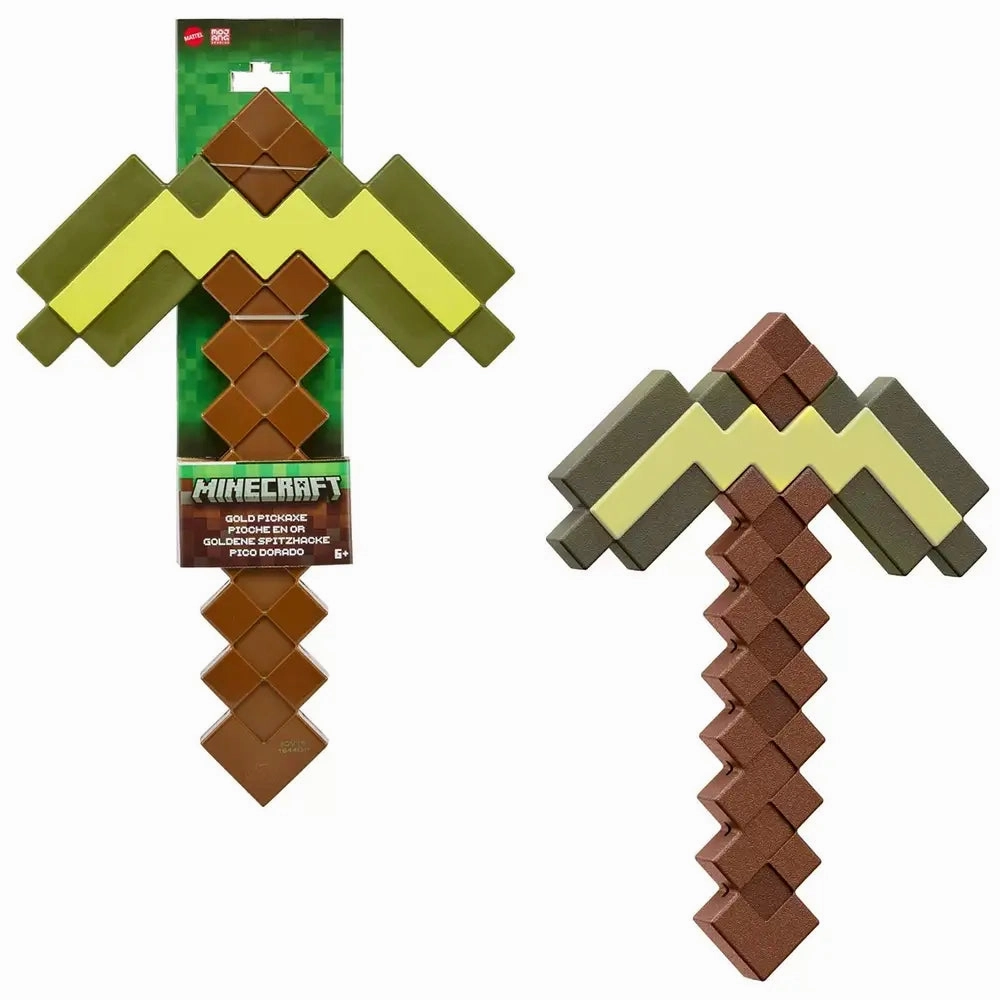 Mattel Toys Minecraft Gold Pickaxe Roleplay Set