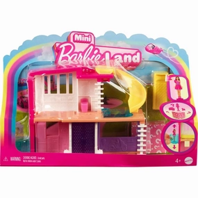 Mattel Toys Mini Barbie Land House Yellow Water slide