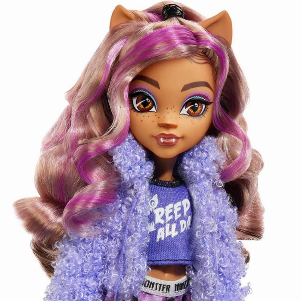 Mattel Toys Monster High Creepover Party Clawdeen Wolf Fashion Doll Set
