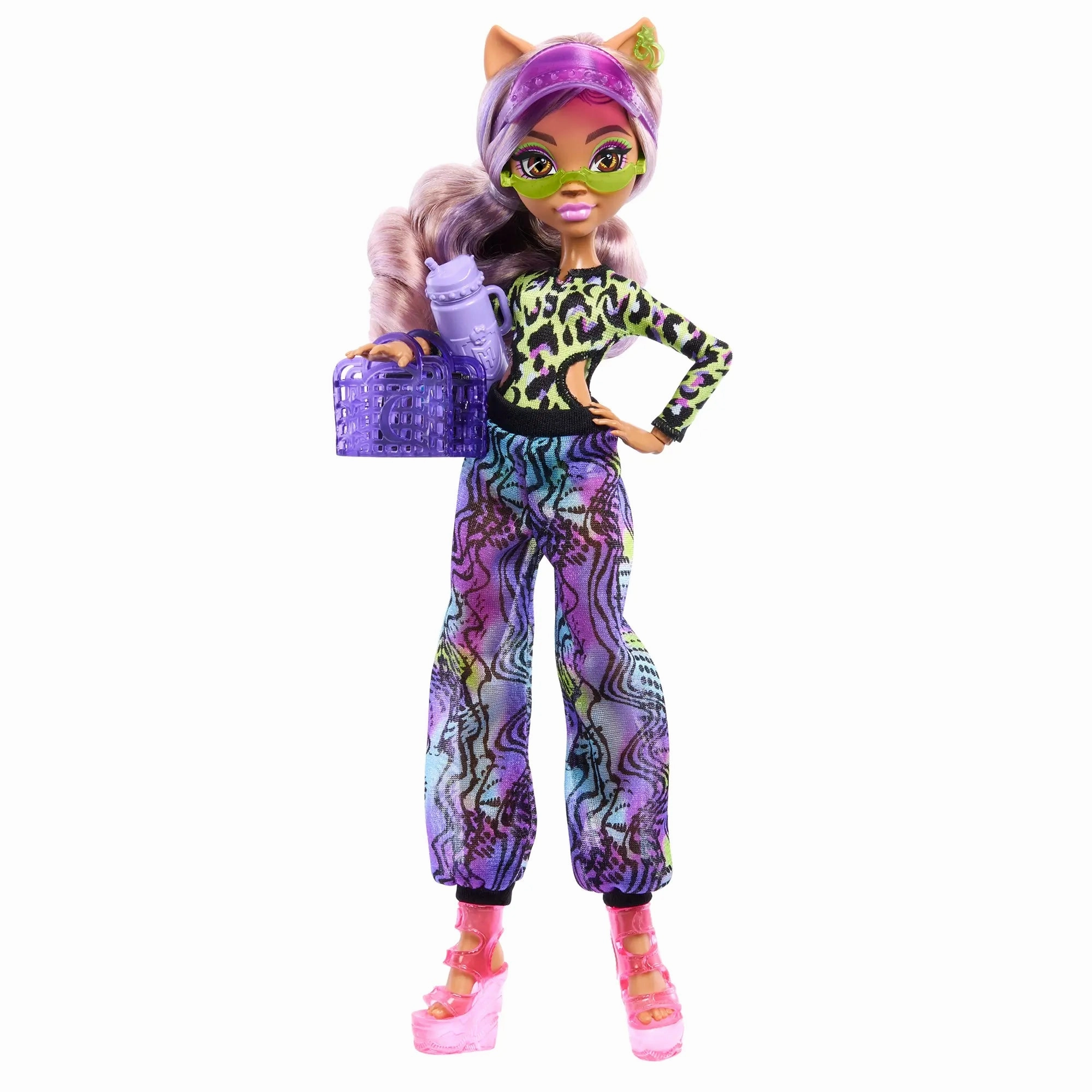 Mattel Toys Monster High Scare-Adise Island Clawdeen Wolf Fashion Doll with Swimsuit and Accessories
