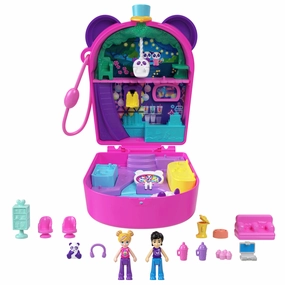 Mattel Toys Polly Pocket Bubble Tea Panda Compact Playset
