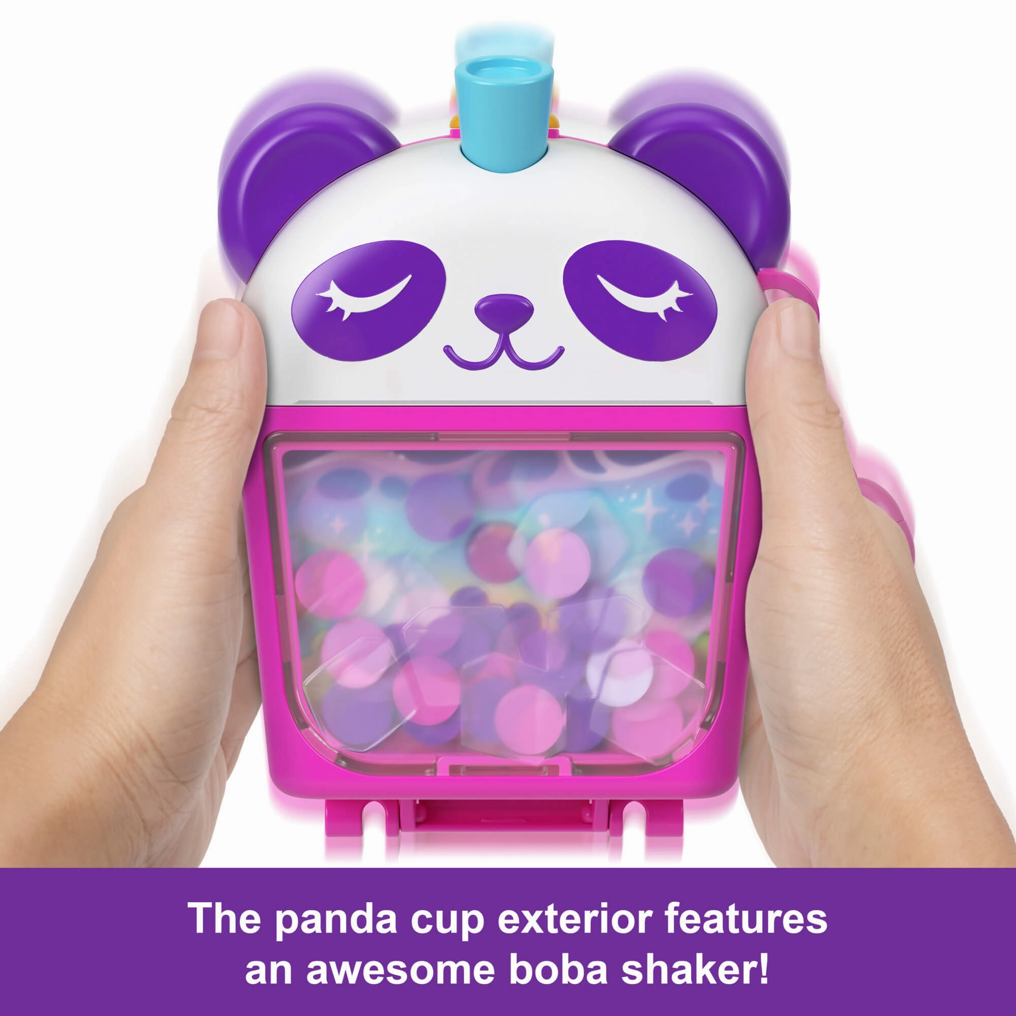 Mattel Toys Polly Pocket Bubble Tea Panda Compact Playset