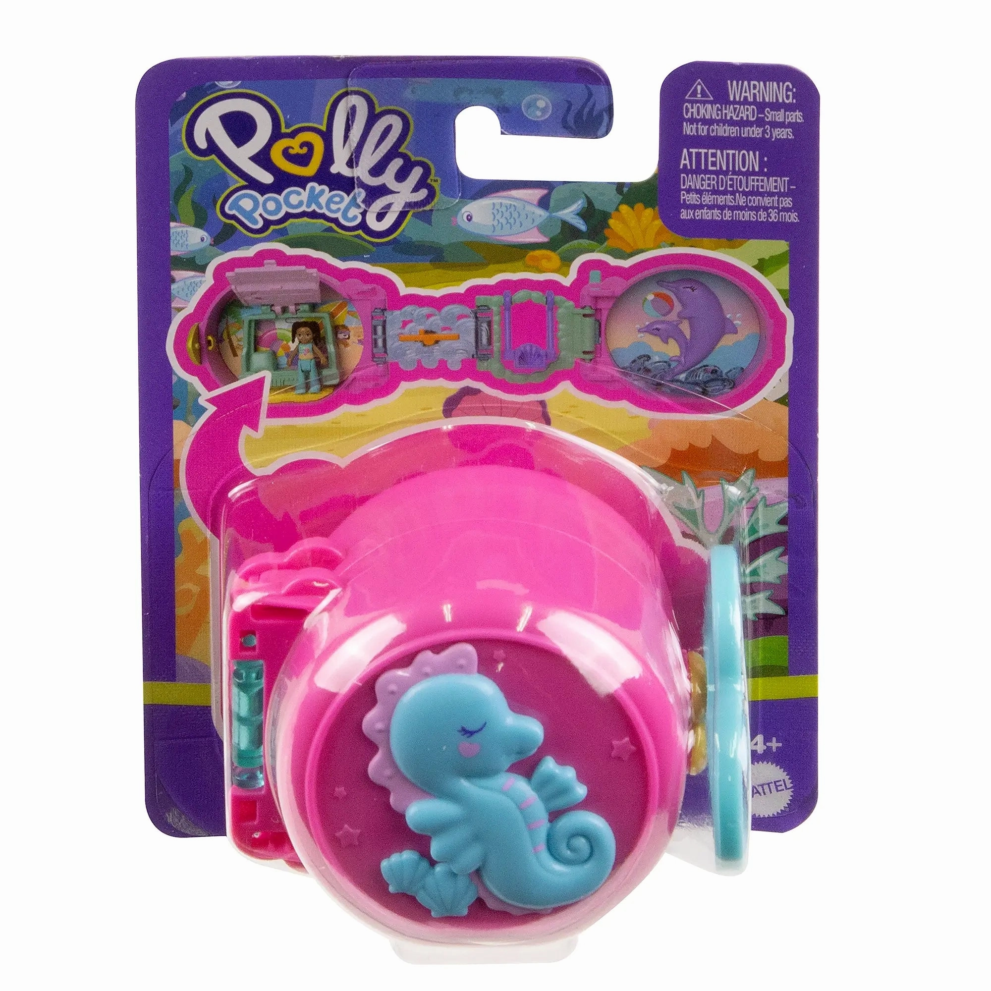 Mattel Toys Polly Pocket On the Go Underwater Compact Set