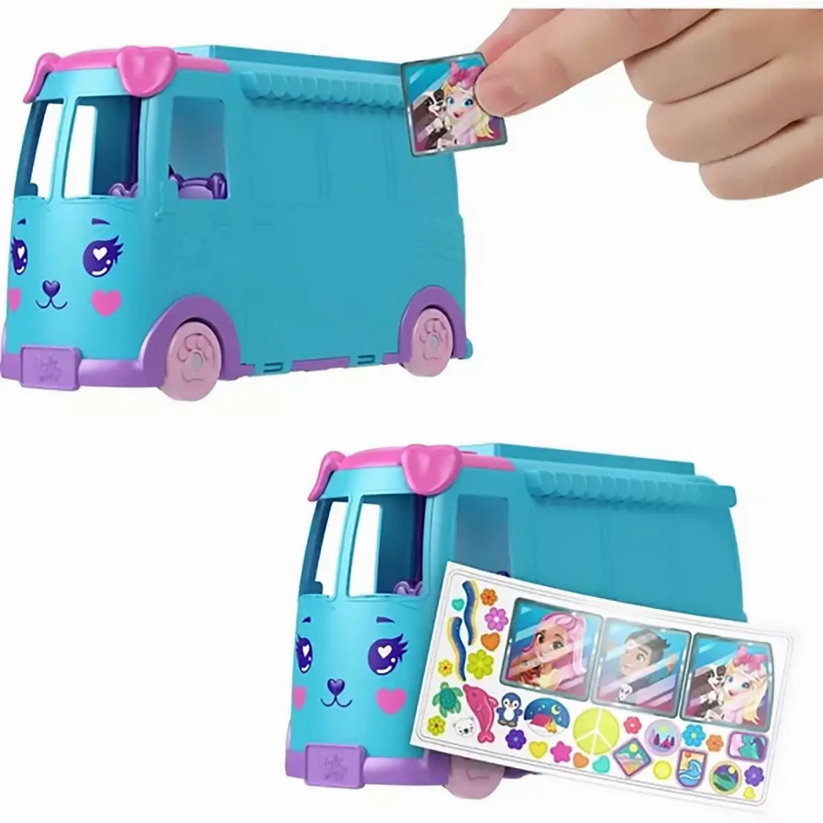 Mattel Toys Polly Pocket Pet Mobile Adventure Playset