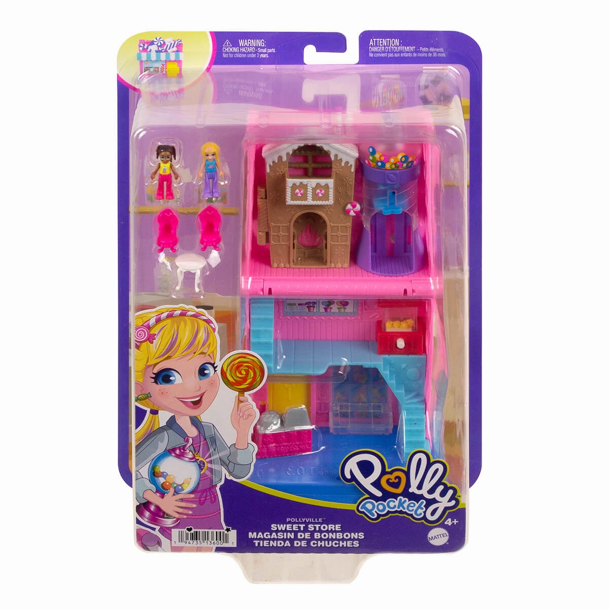 Mattel Toys Polly Pocket Pollyville Sweet Store Playset