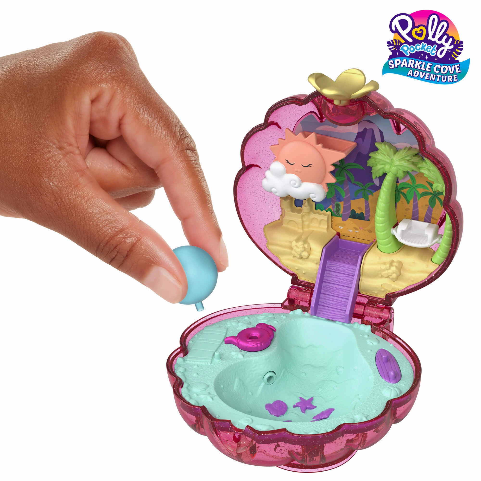 Mattel Toys Polly Pocket Sparkle Cove Adventure Compact