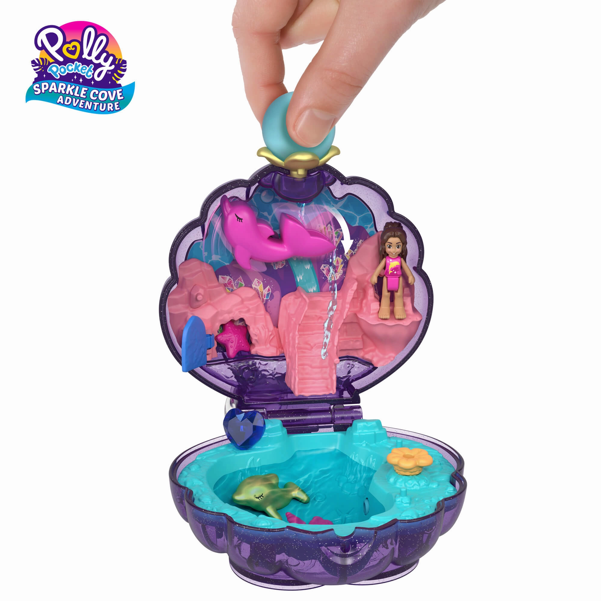 Mattel Toys Polly Pocket Sparkle Cove Adventure Compact Playset