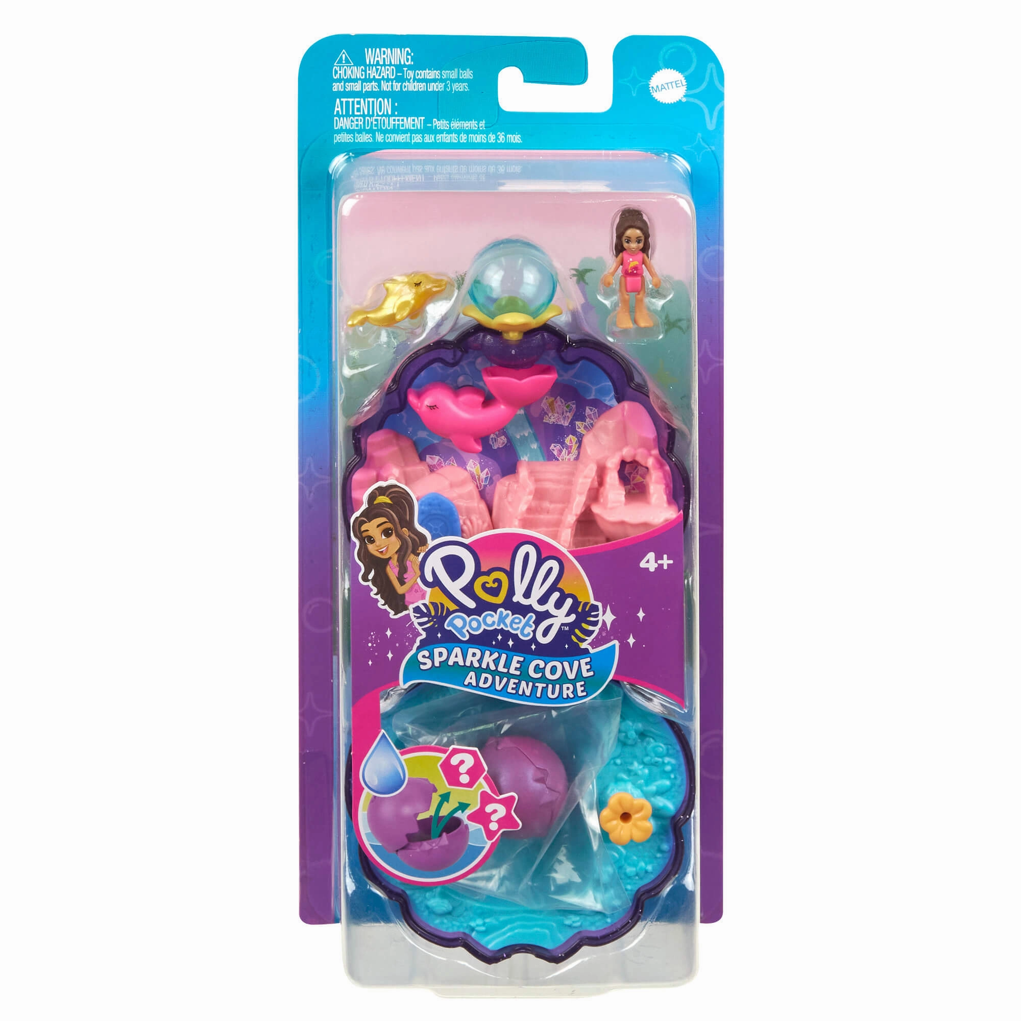 Mattel Toys Polly Pocket Sparkle Cove Adventure Compact Playset