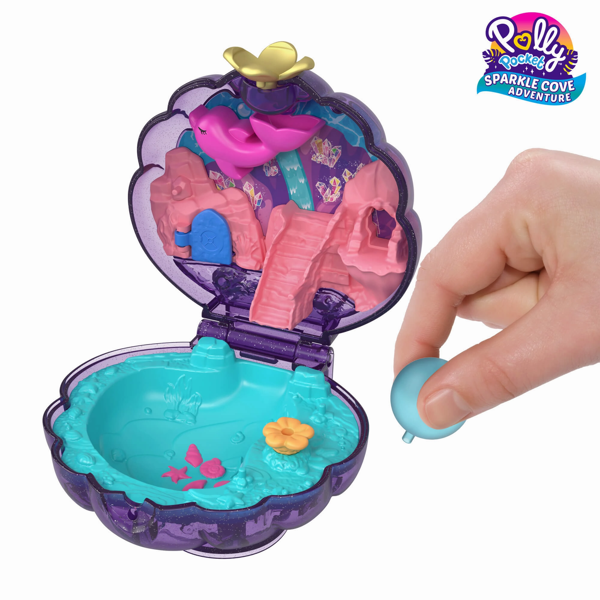 Mattel Toys Polly Pocket Sparkle Cove Adventure Compact Playset