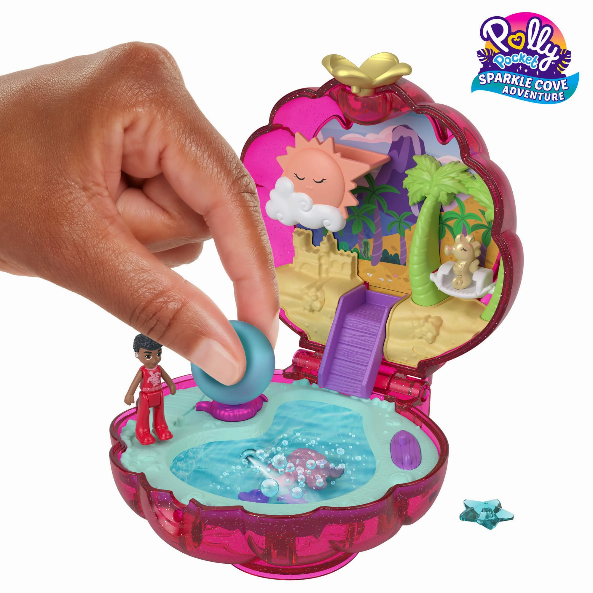Mattel Toys Polly Pocket Sparkle Cove Adventure Compact
