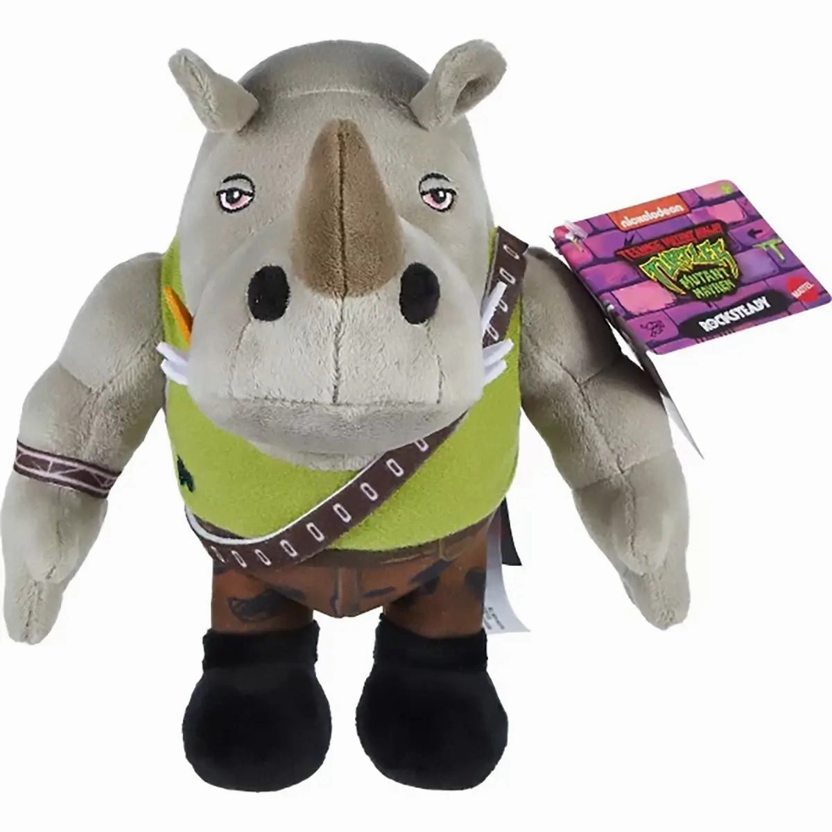 Mattel Toys Teenage Mutant Ninja Turtles Mutant Mayhem Rocksteady 8-Inch Plush