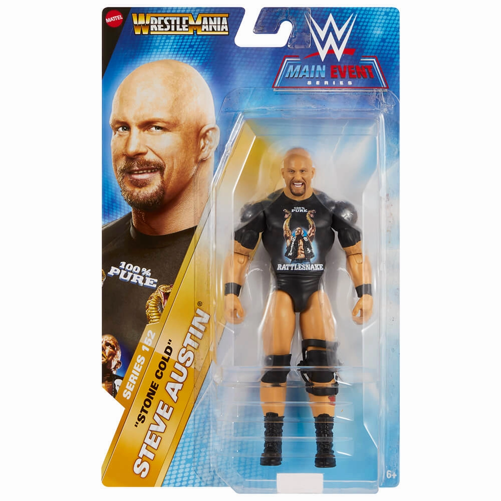Mattel Toys WWE Main Event Wrestlemania Series 152 'Stone Cold' Steve Austin Action Figure