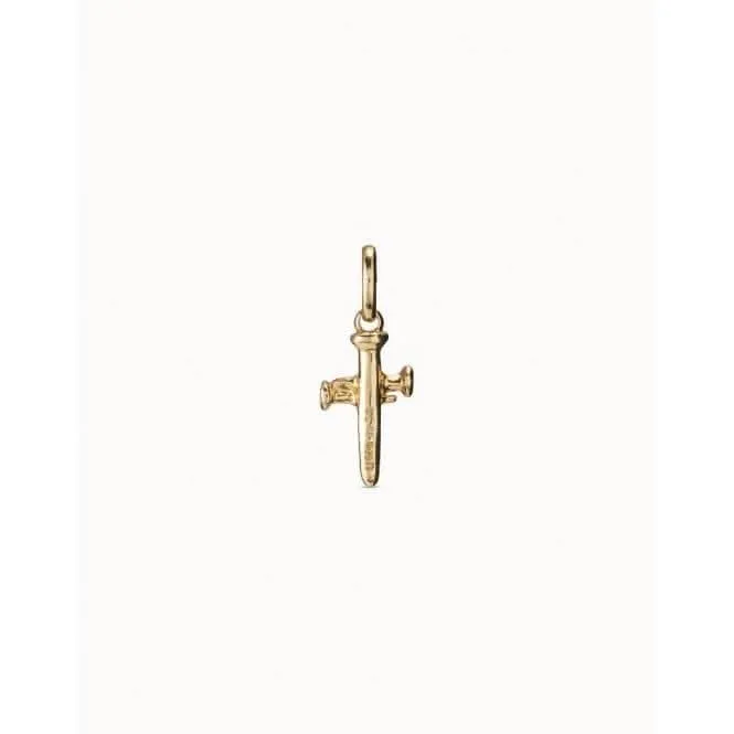 Charme Croix en Métal Doré Taille Moyenne CHA0145ORO0000U Unode50 Bijoux et Accessoires