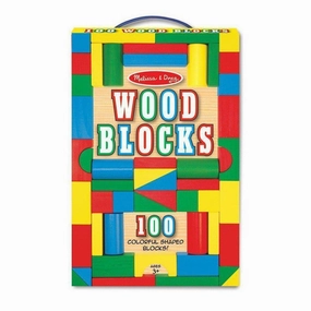 Melissa & Doug Toys 100 Wood Blocks Set