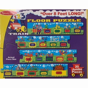 Melissa & Doug Toys 123 Train Floor Puzzle 20 pc