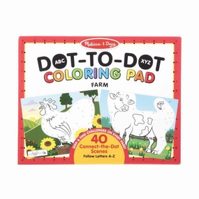 Melissa & Doug Toys ABC Dot-to-Dot Coloring Pad - Farm
