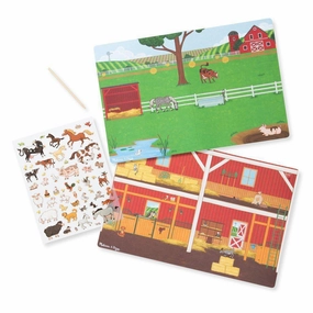 Melissa & Doug Toys Around the Farm Transfer Sticker Scenes