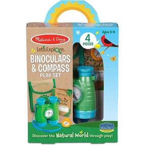 Melissa & Doug Toys Binoculars & Compass Play Set