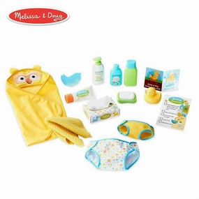 Melissa & Doug Toys Changing & Bathtime Play Set