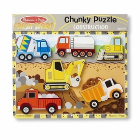 Melissa & Doug Toys Construction Chunky Puzzle