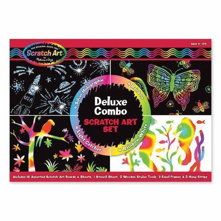 Melissa & Doug Toys Deluxe Combo Scratch Art Set