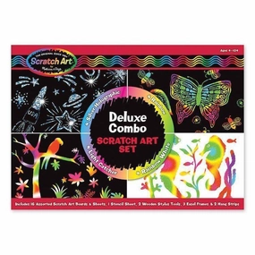 Melissa & Doug Toys Deluxe Combo Scratch Art Set