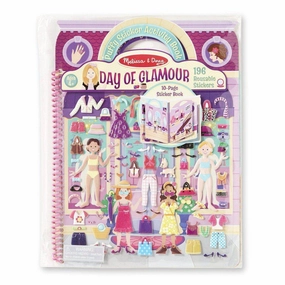 Melissa & Doug Toys Deluxe Puffy Sticker Album - Day of Glamour (9412)