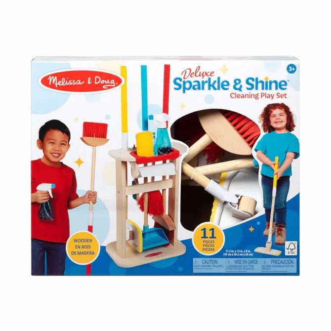 Melissa & Doug Toys Deluxe Sparkle & Shine Cleaning Play Set