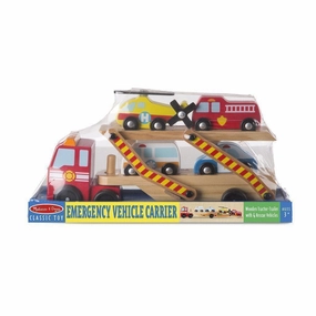 Melissa & Doug Toys Emergency Vehicle Carrier