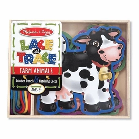 Melissa & Doug Toys Farm Animals Lace and Trace Panels